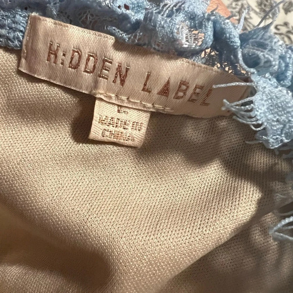 Hidden Label Powder blue and Cream lace Above the Knee Dress, Women’s Size Large - Picture 7 of 8